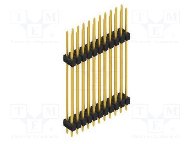 Connector: pin strips; pin header; male; PIN: 22; 2.54mm; THT; 2x11