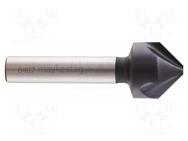 Countersink; cemented carbide; Mounting: rod 6mm; 8.3mm