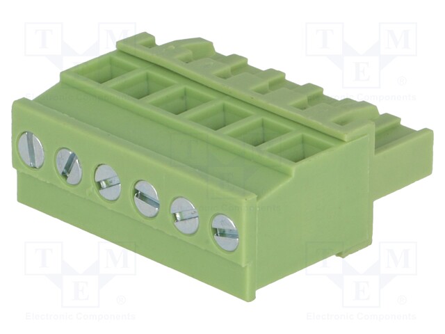 Pluggable terminal block; 5.08mm; ways: 6; angled 90°; plug; 300V