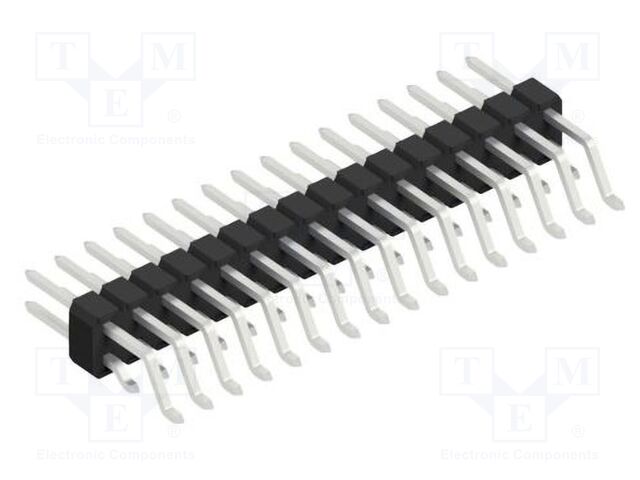 Connector: pin strips; pin header; male; PIN: 32; 2.54mm; SMT; 2x16