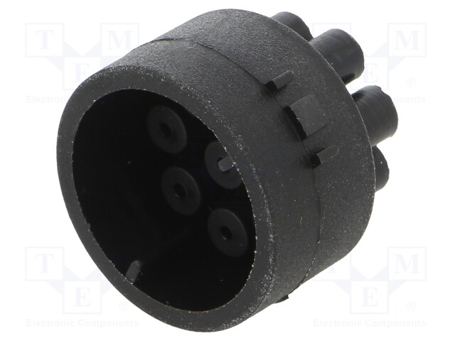 Connector: circular; contact insert; male; PIN: 8; w/o contacts