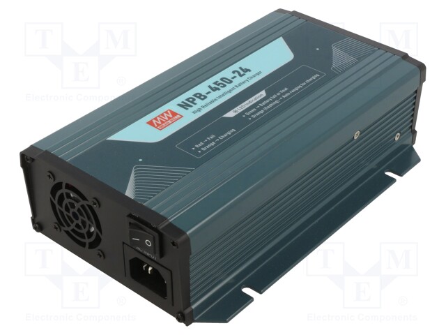 Charger: for rechargeable batteries; 13.5A; 45÷155Ah; 27.6VDC