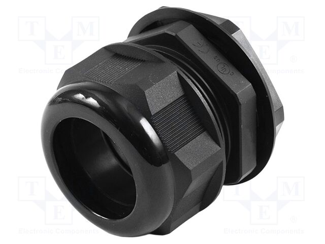 Cable gland; PG42; IP68; nylon; UL94V-2; black