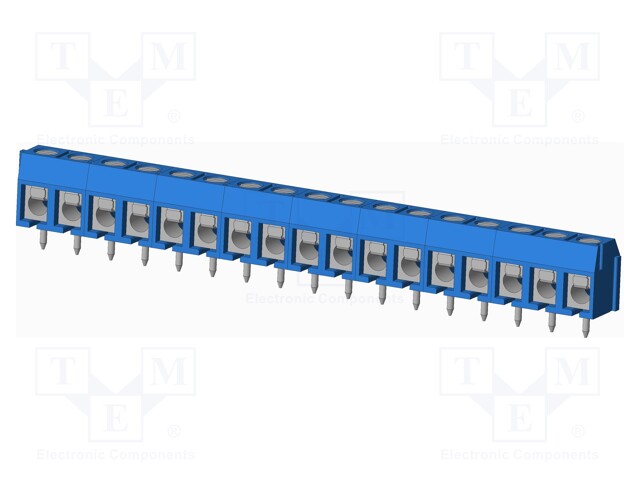 Connector: PCB terminal block; terminal; Plating: tinned; on PCBs