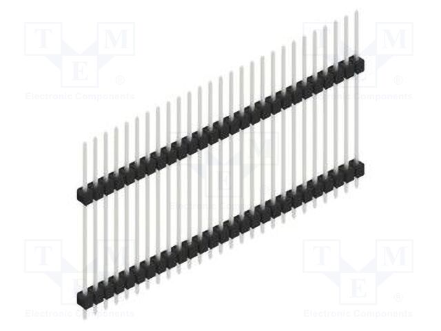 Connector: pin strips; pin header; male; PIN: 27; 2.54mm; THT; 1x27