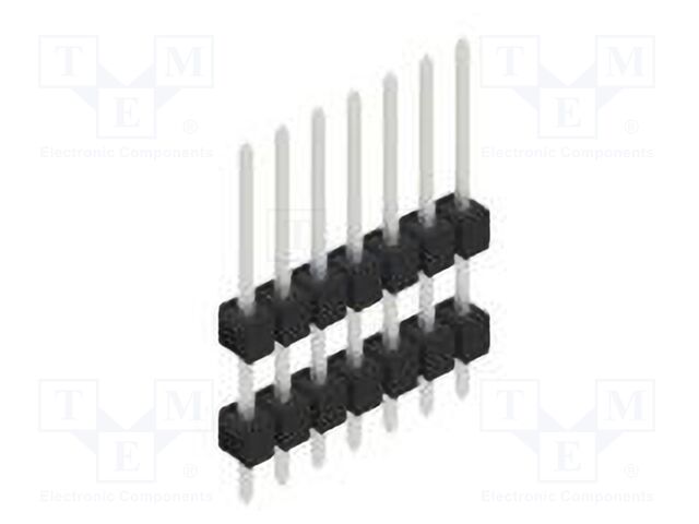 Connector: pin strips; pin header; male; PIN: 7; 2.54mm; THT; 1x7