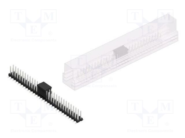 Connector: pin strips; pin header; male; PIN: 58; 2.54mm; SMT; 2x29