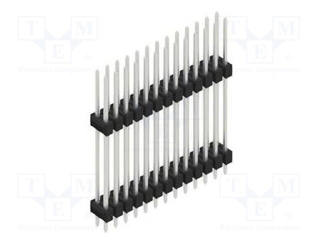 Connector: pin strips; pin header; male; PIN: 26; 2.54mm; THT; 2x13