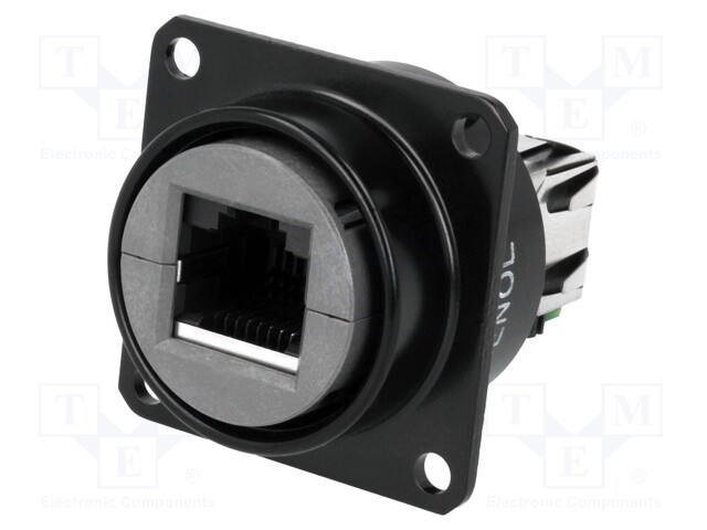Coupler; RJ45; RJF; PIN: 8; Cat: 5e; unshielded; Layout: 8p8c; IP67
