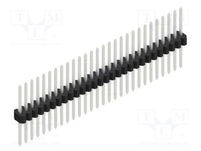 Connector: pin strips; pin header; male; PIN: 28; 1.27mm; THT; 1x28