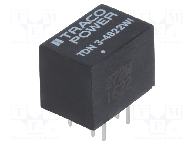 Converter: DC/DC; 3W; Uin: 18÷75V; Uout: 12VDC; Uout2: -12VDC; DIP