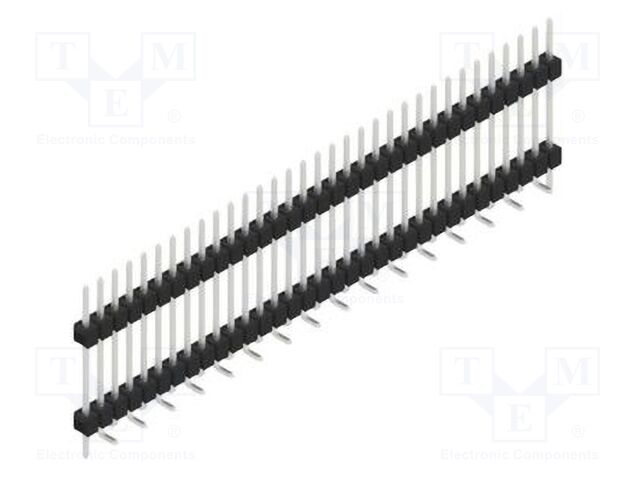 Connector: pin strips; pin header; male; PIN: 33; 2.54mm; SMT; 1x33