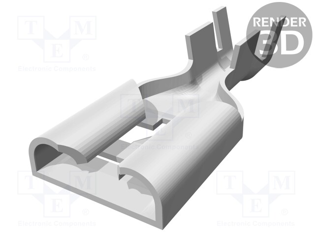 Terminal: flat; 9.5mm; 1.2mm; female; 3÷6mm2; crimped; for cable