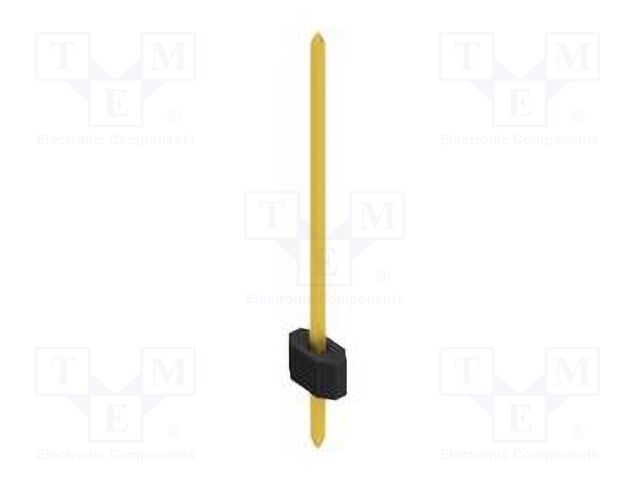 Connector: pin strips; pin header; male; PIN: 1; 1.27mm; THT; 1x1