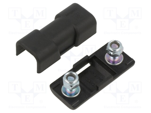 Fuse holder; 200A; Leads: solder lugs M5; UL94V-0; 32V