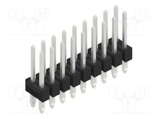Connector: pin strips; pin header; male; PIN: 18; 2.54mm; THT; 2x9