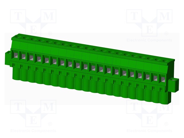 Connector: pluggable terminal block; plug; female; angled 90°