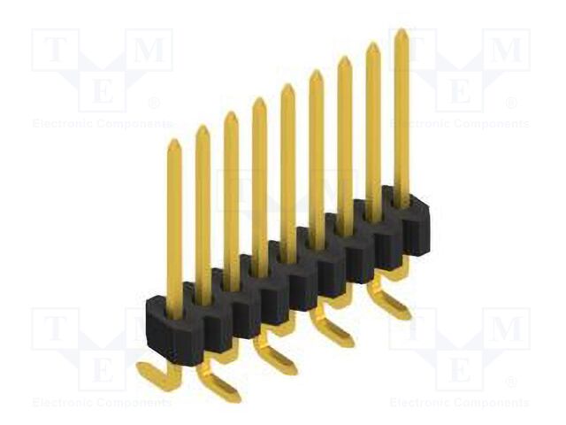 Connector: pin strips; pin header; male; PIN: 9; 1.27mm; SMT; 1x9