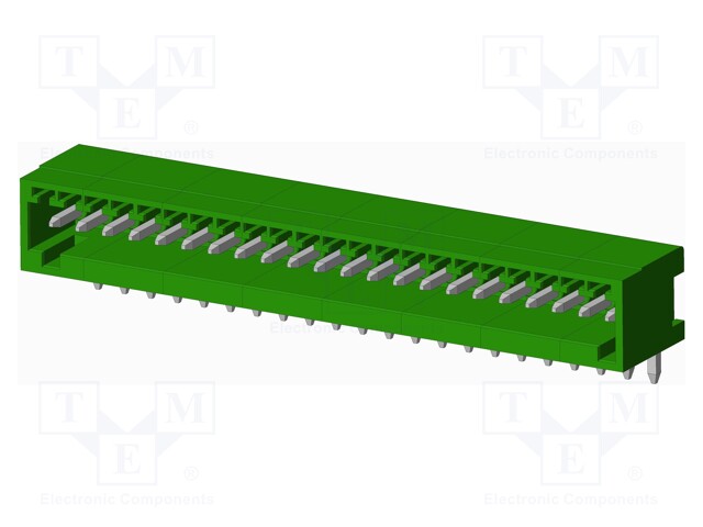 Connector: pluggable terminal block; socket; male; angled; THT