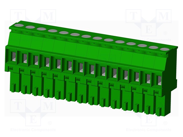 Connector: pluggable terminal block; plug; female; angled 90°