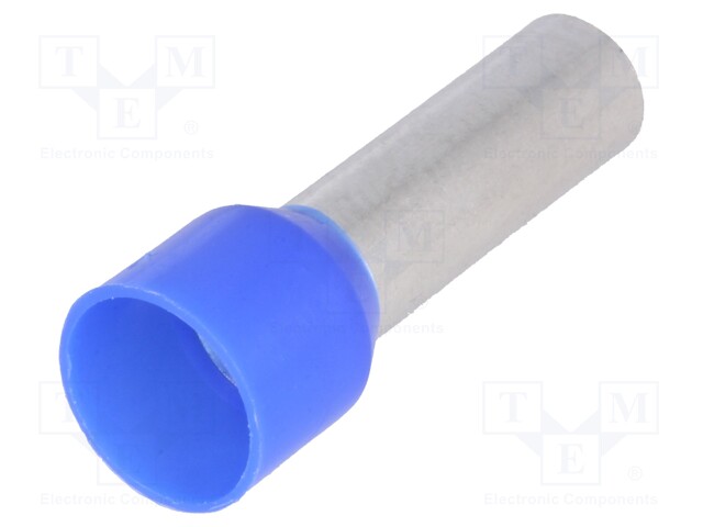 Bootlace ferrule; insulated; copper; 16mm2; 18mm; tinned; crimped