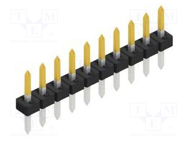 Connector: pin strips; pin header; male; PIN: 10; 2mm; THT; 1x10