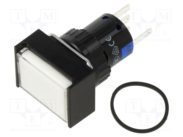 Switch: push-button; SPDT; 0.5A/220VAC; 0.1A/220VDC; ON-(ON); IP40