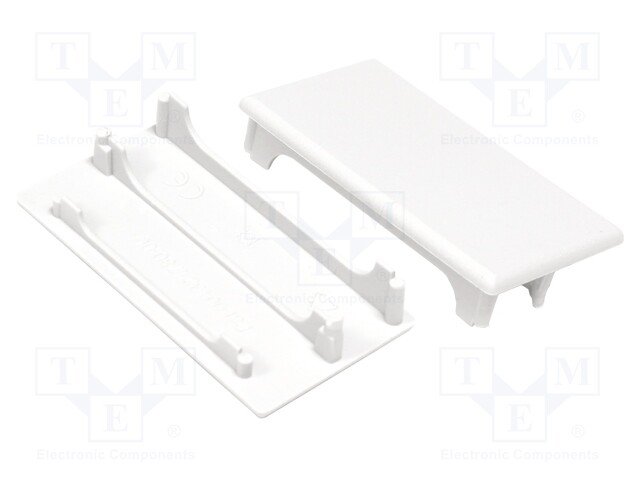 Cap for LED profiles; white; ABS; Application: LOWI; Pcs: 2