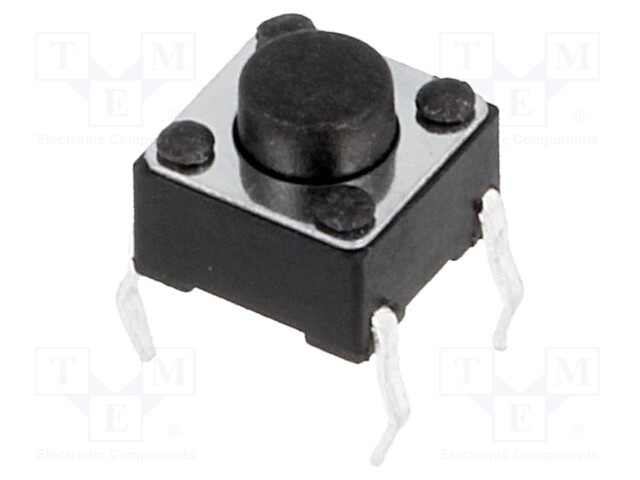 Microswitch TACT; SPST-NO; Pos: 2; 0.05A/12VDC; THT; none; 1.6N
