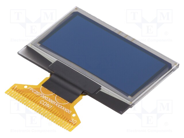 Display: OLED; graphical; 1.28"; 128x64; Dim: 34.5x23x1.65mm