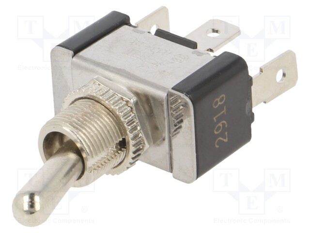 Switch: toggle; Pos: 2; SPDT; ON-ON; 21A/14VDC; 0÷65°C; 50mΩ; TA/TA2