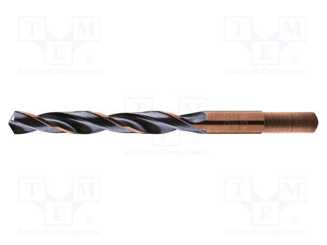 Drill bit; for metal; Ø: 10.5mm; L: 133mm; HSS; bulk,industrial