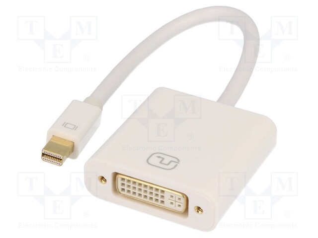 Adapter; mini DisplayPort plug,DVI-I (24+5) socket; 0.15m