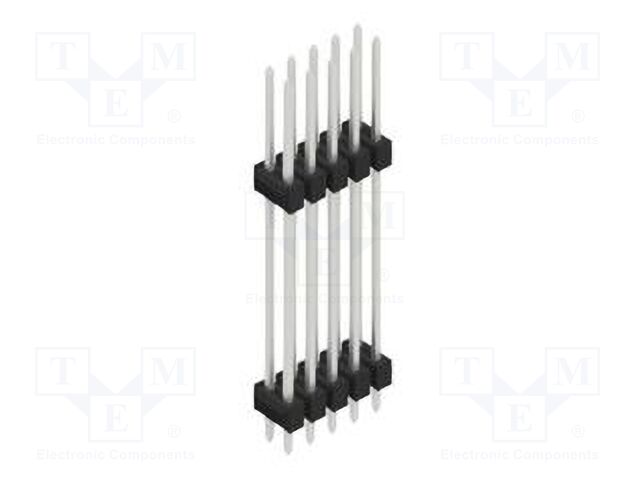 Connector: pin strips; pin header; male; PIN: 10; 2.54mm; THT; 2x5