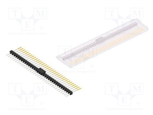 Connector: pin strips; pin header; male; PIN: 34; 2.54mm; SMT; 1x34