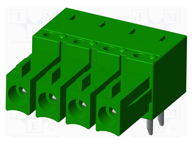 Connector: pluggable terminal block; socket; female; angled 90°