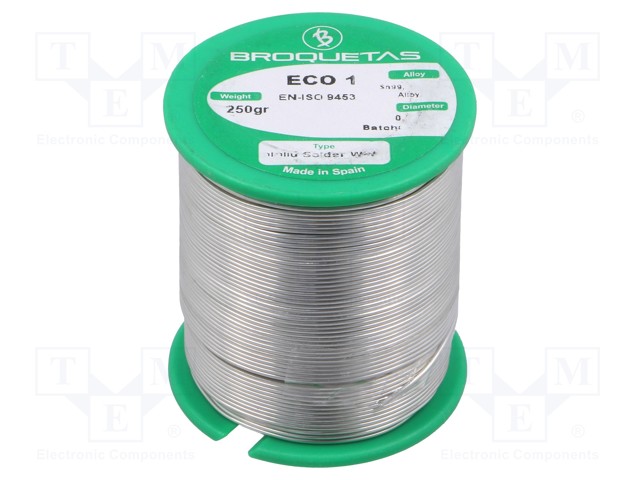 Soldering wire; Sn99,3Cu0,7; 0.7mm; 250g; lead free; Package: reel