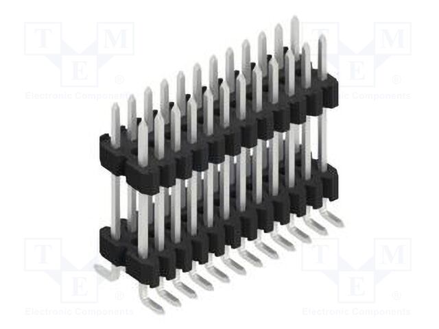 Connector: pin strips; pin header; male; PIN: 24; 1.27mm; SMT; 2x12