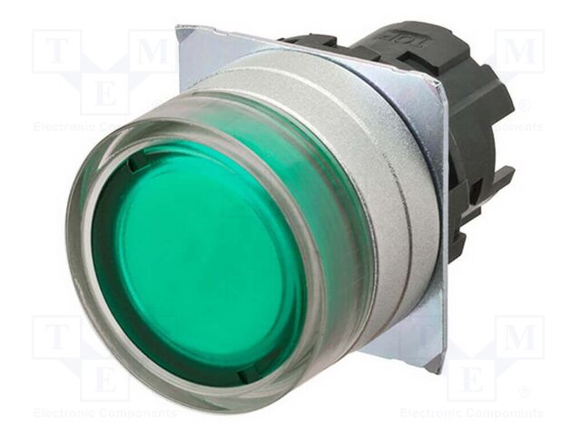 Switch: push-button; 22mm; Stabl.pos: 2; flat; Pos: 2