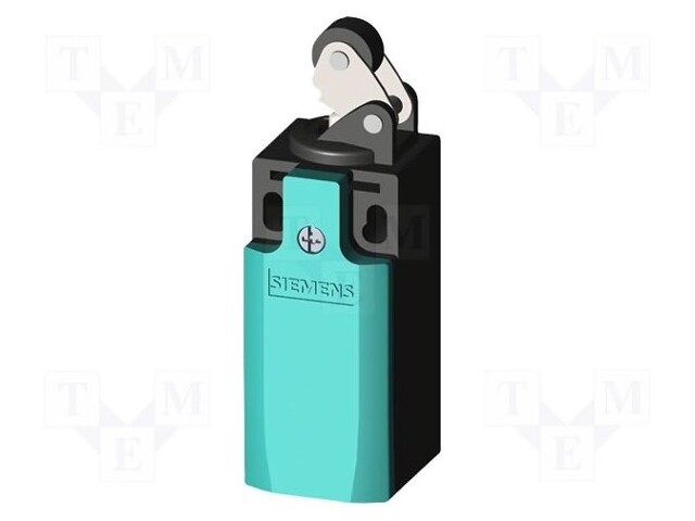 Limit switch; lever R 14mm, plastic roller Ø13mm; NO + NC; 10A