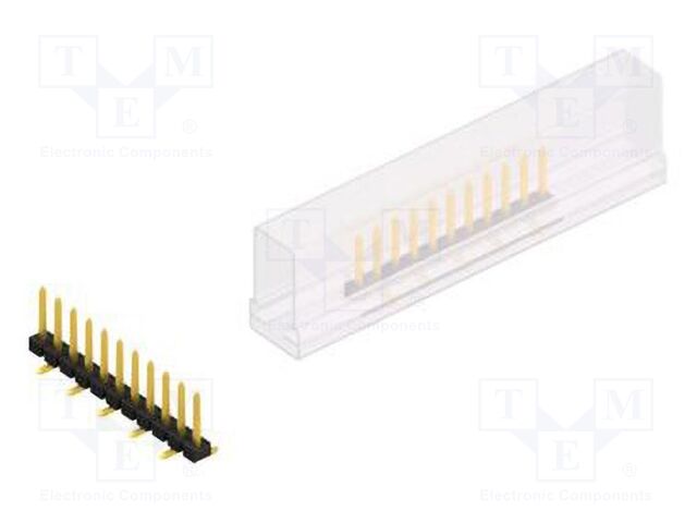 Connector: pin strips; pin header; male; PIN: 11; 2.54mm; SMT; 1x11