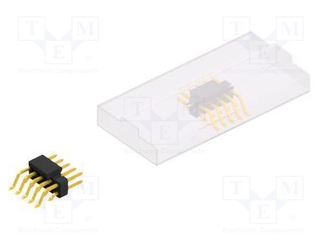 Connector: pin strips; pin header; male; PIN: 10; 2.54mm; SMT; 2x5