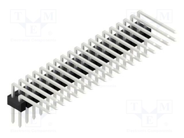 Connector: pin strips; pin header; male; PIN: 38; 2.54mm; THT; 2x19
