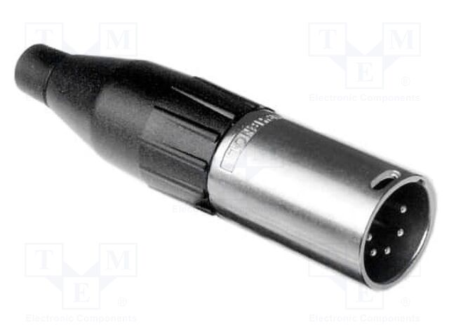 Connector: XLR; plug; male; straight; Plating: silver plated; IP40