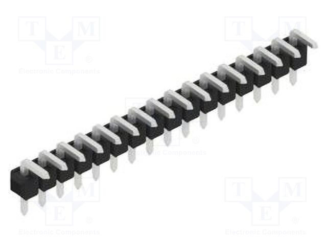 Connector: pin strips; pin header; male; PIN: 16; 2.54mm; THT; 1x16