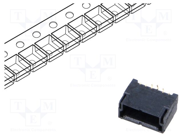 Connector: wire-board; KW30; vertical; SMT; PIN: 6; male; socket