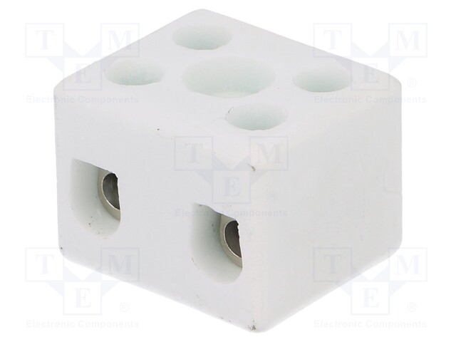 Terminal block; screw terminal; ways: 2; 4mm2; terminals: 4; 450V