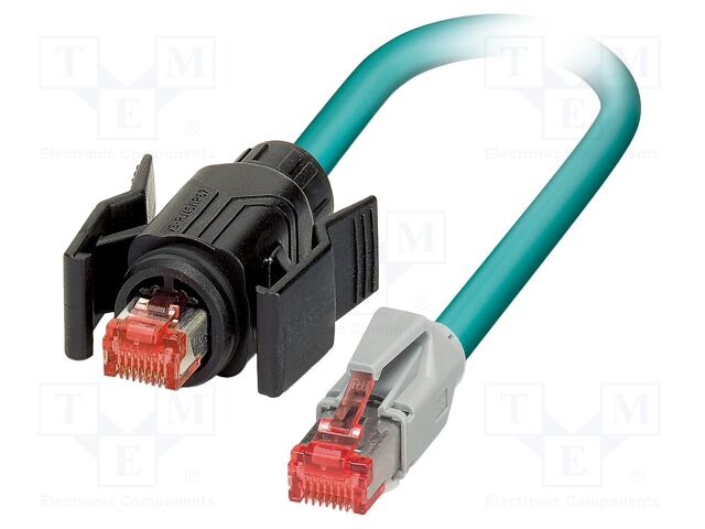 Patch cord; S/FTP; Cat 6; RJ45 plug,both sides; stranded; Cu; 5m