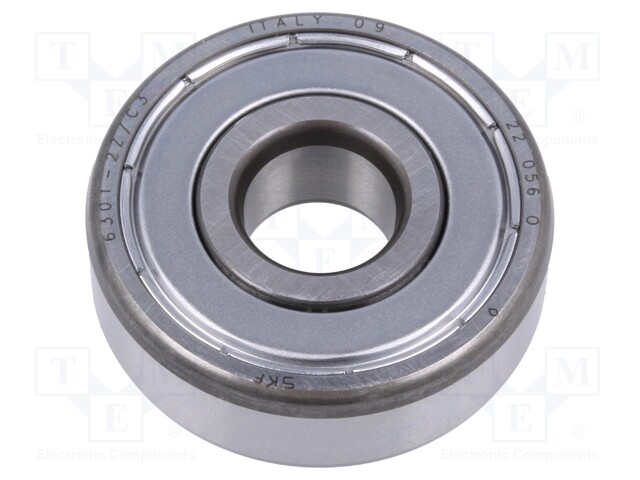 Bearing: single row deep groove ball; Øint: 12mm; Øout: 37mm