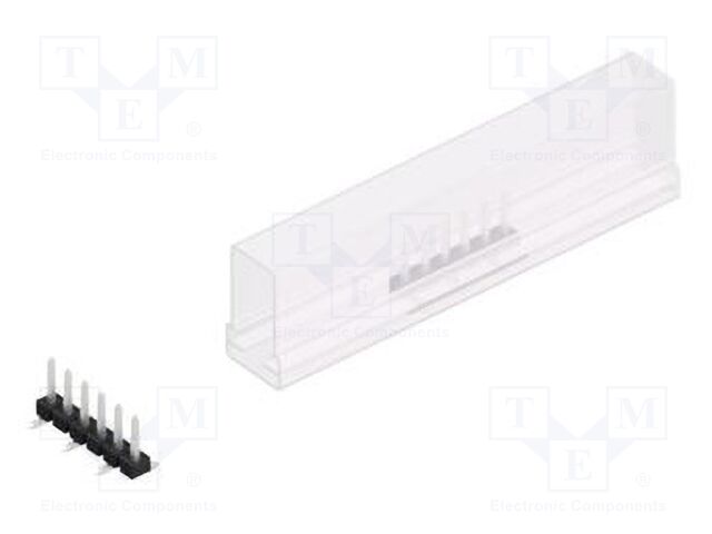 Connector: pin strips; pin header; male; PIN: 6; 2.54mm; SMT; 1x6